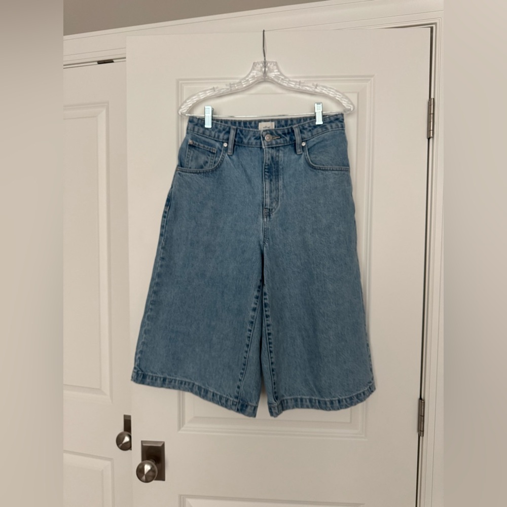 Wilfred Light Blue Denim Shorts